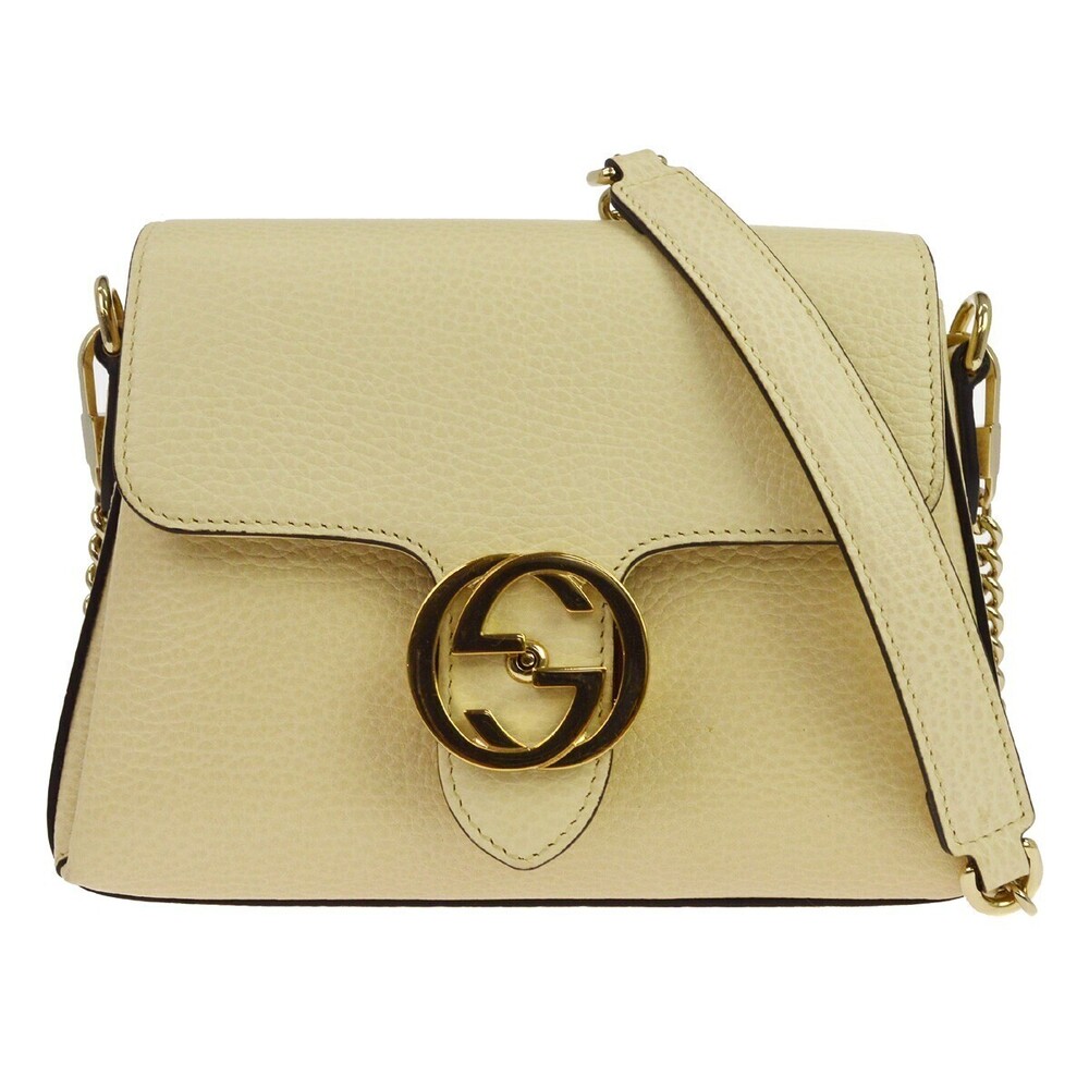 Gucci Interlocking Chain Leather Small